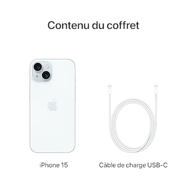 Apple - iPhone 15 - Bleu – Image 3