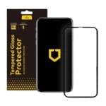 RhinoShield™ – iPhone 15 – Protection écran verre trempé 3D FRAME – Noir