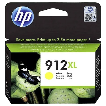 HP 912XL - Cartouche d'encre authentique - Grande capacité - Jaune