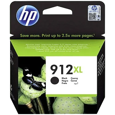 HP 912XL - Cartouche d'encre authentique - Grande capacité - Noir