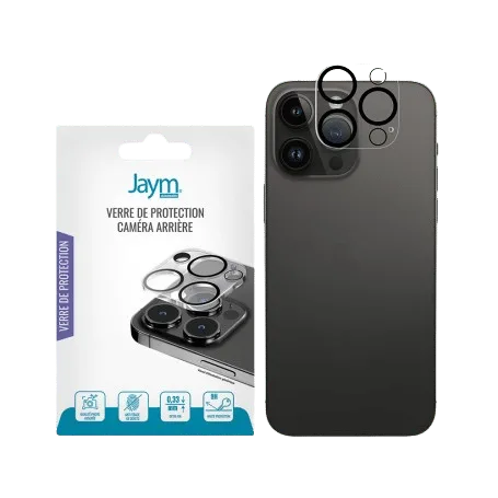 Jaym® - iPhone 15 PRO / 15 Pro MAX - Vetro temperato per fotocamera posteriore