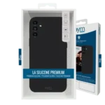 Jaym® - Samsung Galaxy S23 FE - Coque premium silicone et microfibre - Noir