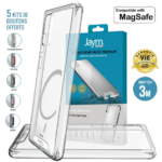 Jaym® - Samsung Galaxy S24 - Coque souple renforcée - DropTest 3M - MagSafe - Garantie à vie