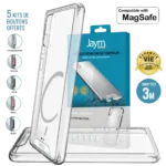 Jaym® - Samsung Galaxy S24 Ultra - Coque souple renforcée - DropTest 3M - MagSafe - Garantie à vie