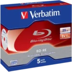 Verbatim – Blu-ray 43615 BD-RE – 5er-Pack