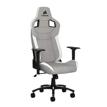Corsair - Fauteuil gaming - T3 RUSH Fabric Gris/Blanc – Image 2