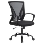 Songmics - Fauteuil de Bureau - OBN22BK - Ergonomique - Noir