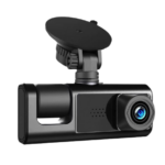 Dashcam caméra embarquée pour voiture HD - 3 caméras avant, intérieur et arrière - Microphone + haut-parleur intégrés