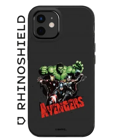 RhinoShield™ - Coque Solidsuit classic - Apple iPhone 12 / 12 Pro - Marvel - AVENGERS - Noir