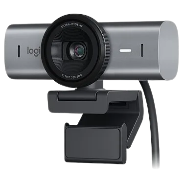 Logitech - MX Brio - Webcam de collaboration et de streaming 4K Ultra HD - Graphite