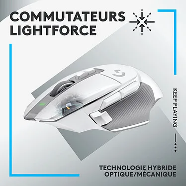 Logitech – Ratón para videojuegos G502 X LIGHTSPEED - Inalámbrico - Blanco – Image 2