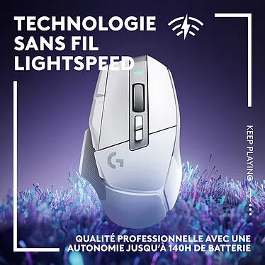 Logitech – Ratón para videojuegos G502 X LIGHTSPEED - Inalámbrico - Blanco – Image 3