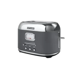 MUSE - Grille pain en acier inoxydable - 2 tranches- Gris
