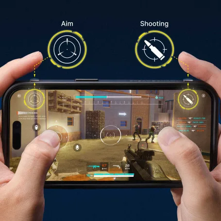 RhinoShield™ - Pacchetto gaming Rhinobuff per iPhone 15 Plus - Bordo protettivo + Protezione per lo schermo – Image 8