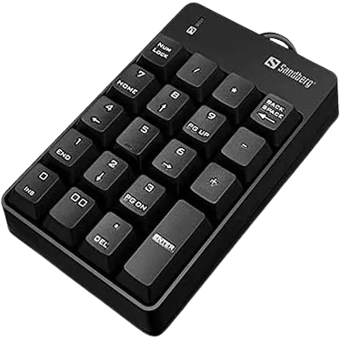 Sandberg - Teclado numérico com fio - 19 teclas