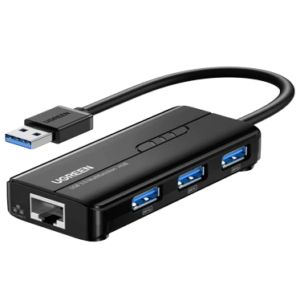 Ugreen - Hub USB 3.0 - Ethernet Adaptateur USB RJ45 - 1000 Mbps - Compatible MAC OS, Windows, Linux