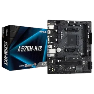 ASRock - A520M-HVS Carte mère Micro ATX Socket AM4 AMD A520 - 2x DDR4