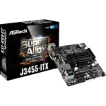 ASRock - J3455-ITX Carte mère Mini ITX - Intel Celeron J3455 - 4 x SATA 6 Gb/s - 2x DDR3