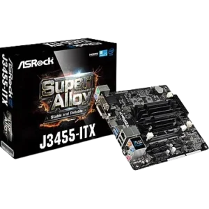 ASRock - J3455-ITX Carte mère Mini ITX - Intel Celeron J3455 - 4 x SATA 6 Gb/s - 2x DDR3