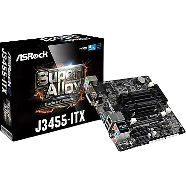 ASRock - J3455-ITX Carte mère Mini ITX - Intel Celeron J3455 - 4 x SATA 6 Gb/s - 2x DDR3
