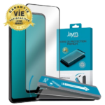 Jaym® – Apple iPhone 16 - Verre trempé premium avec contour noir + applicateur de pose