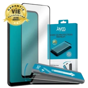 Jaym® – Apple iPhone 16 Pro MAX - Verre trempé premium avec contour noir + applicateur de pose