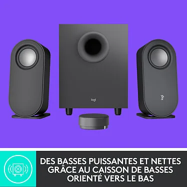 Logitech - Z407 - Haut-parleurs Bluetooth pour ordinateur avec Subwoofer et commande sans fil – Image 3