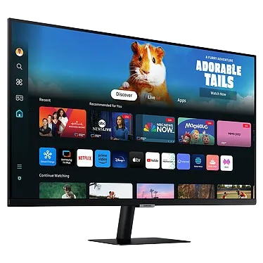 Samsung - Smart Monitor M5 Noir - 27'' FHD (1920 x 1080) 60Hz - S27DM500EU – Image 2