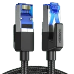Ugreen - Cable Ethernet Cat 8 - Réseau RJ45 Super Débit 40Gbps 2000MHz - Nylon Tressé Double Blindage