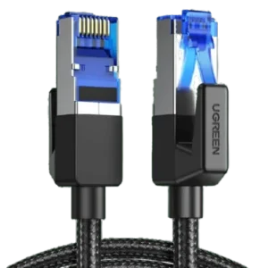 Ugreen - Cable Ethernet Cat 8 - Réseau RJ45 Super Débit 40Gbps 2000MHz - Nylon Tressé Double Blindage