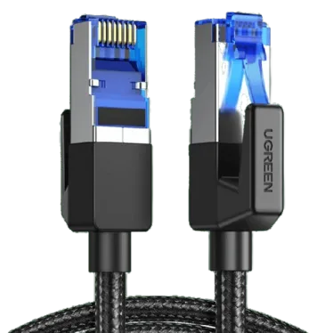 Ugreen - Cable Ethernet Cat 8 - Réseau RJ45 Super Débit 40Gbps 2000MHz - Nylon Tressé Double Blindage