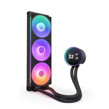 NZXT - Kraken Elite 360 RGB - Refroidissement liquide AIO 360 mm avec écran LCD IPS de 2,72 pouces + RGB - Noir – Image 5