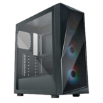 Cooler Master CMP520 – Mid-Tower-Gehäuse + Seitenwand aus gehärtetem Glas – ARGB-LEDs