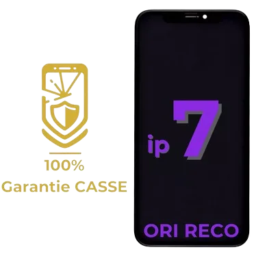 Ecran LCD iPhone 7 Original Reconditionné - Noir - Garantie 100% CASSE