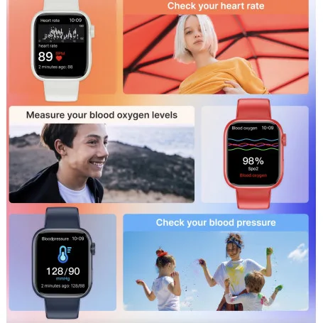 Smartwatch IGO Watch 3 Partel - Assistente vocale - Frequenza cardiaca - IP67 – Bluetooth 5.3 - Bianco – Image 7