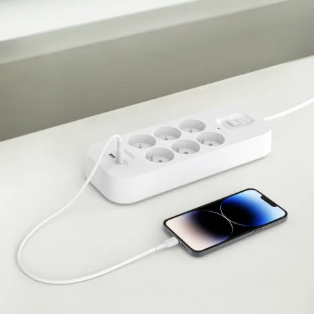 Prise parafoudre 6 prises + 1 USB-A + 1 USB-C PD - Belkin – Image 4