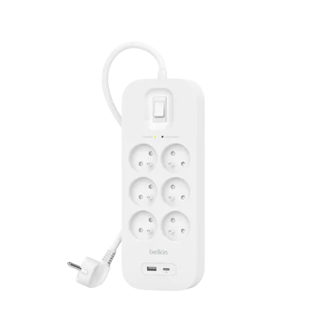 Prise parafoudre 6 prises + 1 USB-A + 1 USB-C PD - Belkin – Image 5