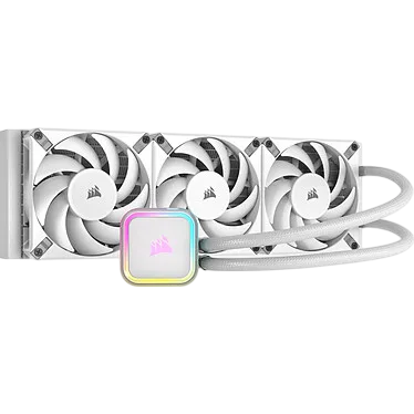 Corsair H150i RGB ELITE - Watercooling all-in-one - Blanc