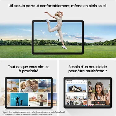 Samsung Galaxy Tab A9 8,7" (22,5 cm) - 64 Go - Wi-Fi - Anthracite – Image 5