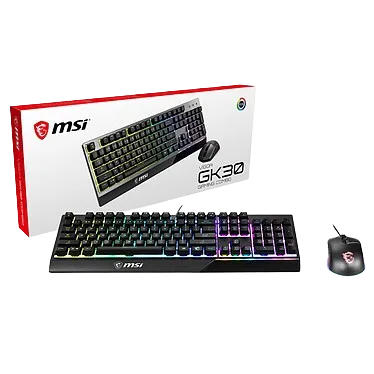 MSI Vigor GK30 + Clutch GM11 - Noir
