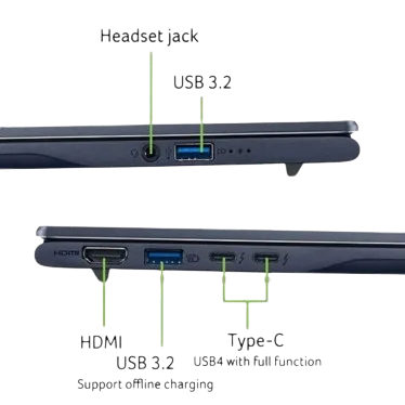 Acer Swift 14 AI OLED - Ordinateur portable ultrafin - SF14-51 - Bleu – Image 7