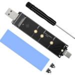 ELUTENG - Adaptateur M.2 NVMe/SATA USB 3.1 Gen 2 - SSD Externe 10 Gbit/s - Compatible M-Key, B-Key, B+M Key