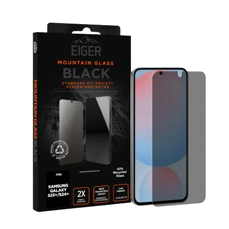 Eiger® - Samsung Galaxy S24 Plus / S25 Plus - Vetro temperato Premium 2.5D Privacy