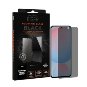 Eiger® - Samsung Galaxy S24 / S25 - Verre Trempé Premium 2.5D Privacy