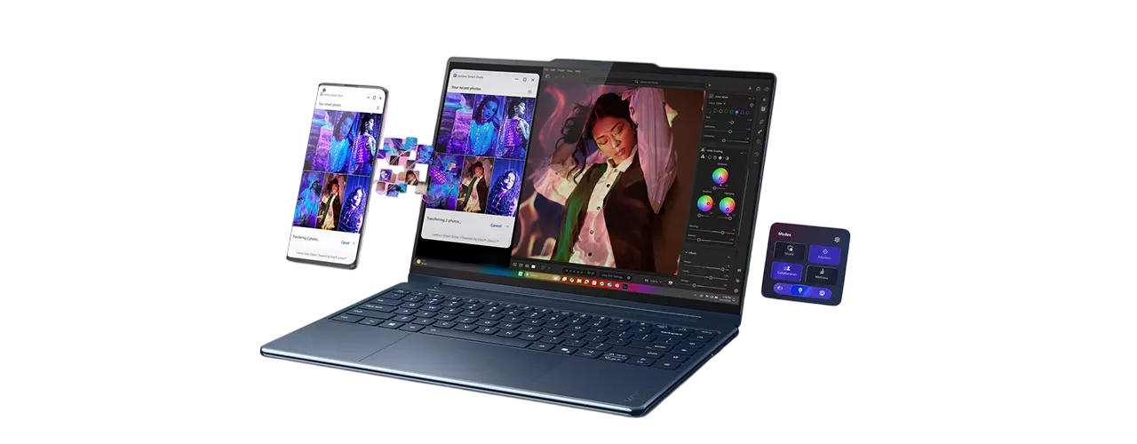 Lenovo Yoga 9i 2-in-1 Gen 10 Aura Edition Vue Latérale