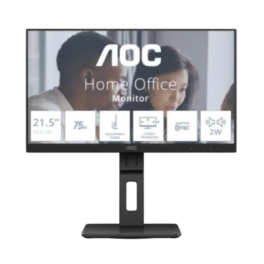 AOC 21,5″ WLED – 22E2UMF Ecran PC Full HD 1080p – 75 Hz – DisplayPort/HDMI/VGA – Noir