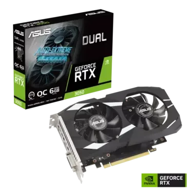 ASUS Dual - GeForce RTX™ 3050 OC Edition 6Go GDDR6