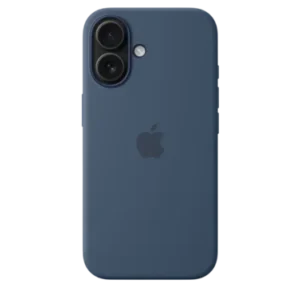 Coque silicone avec MagSafe - iPhone 16 Plus – Denim + Film Hydrogel inclus