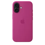 Custodia in silicone con MagSafe - iPhone 16 – Fucsia + Pellicola in idrogel inclusa