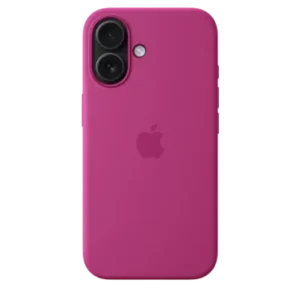 Coque silicone avec MagSafe - iPhone 16 Plus – Fuchsia + Film Hydrogel inclus
